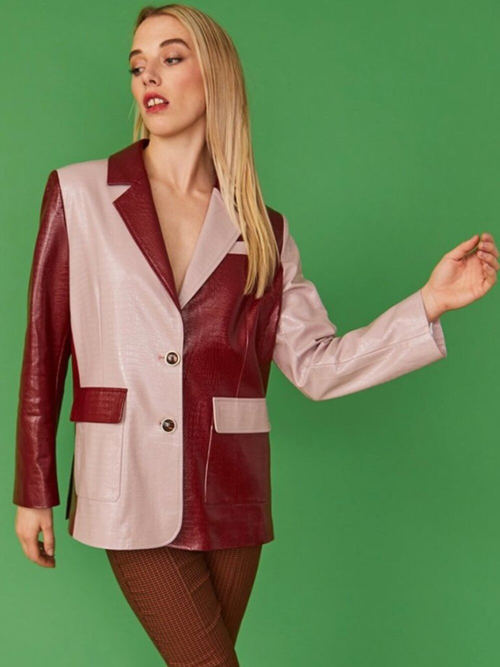 Jayley Leather Blazer